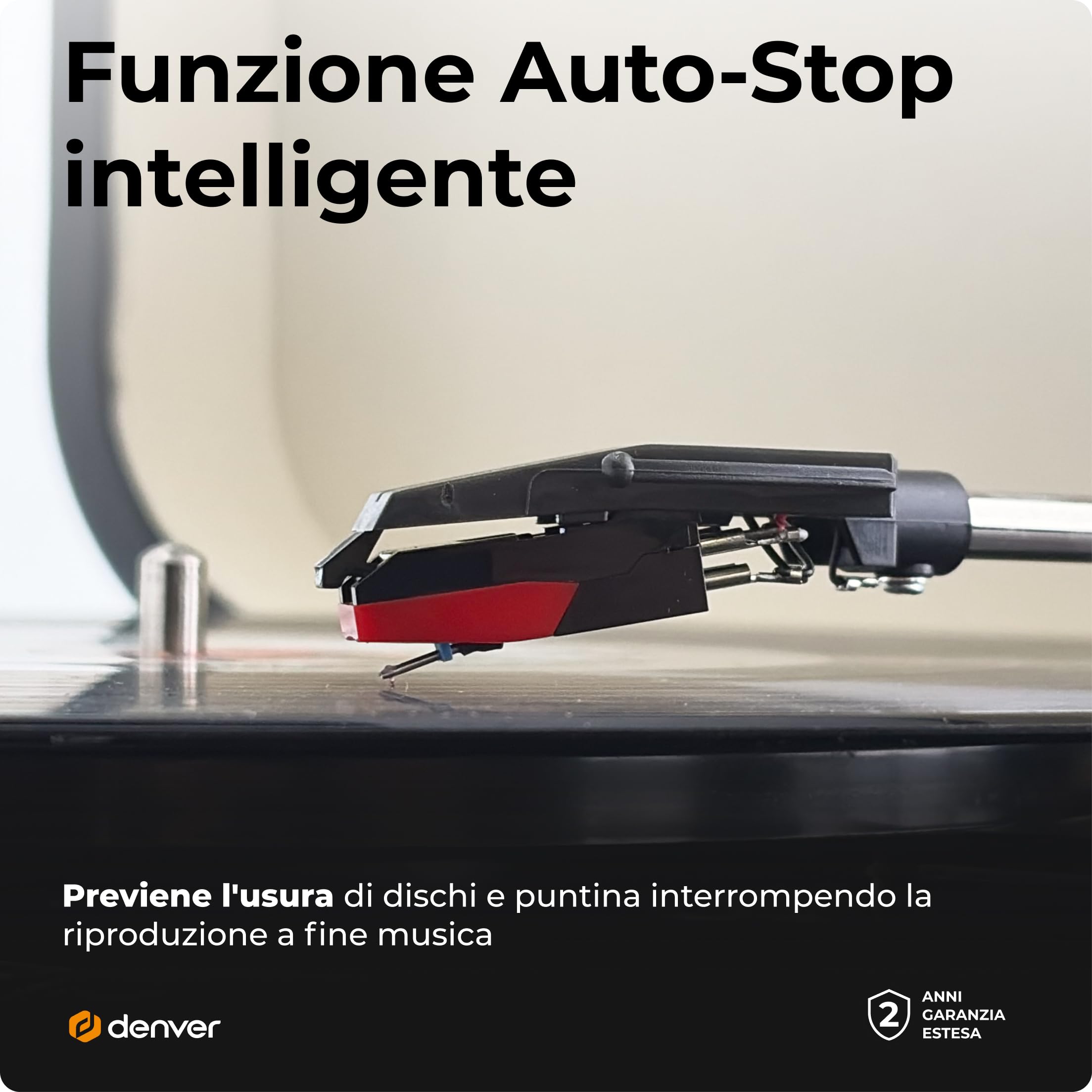 VPL-130DGR - Giradischi vintage con altoparlante, 33/45/78 RPM, USB per digitalizzare, AUX e cuffie, uscita RCA, lettore portatile in vinile senza Bluetooth