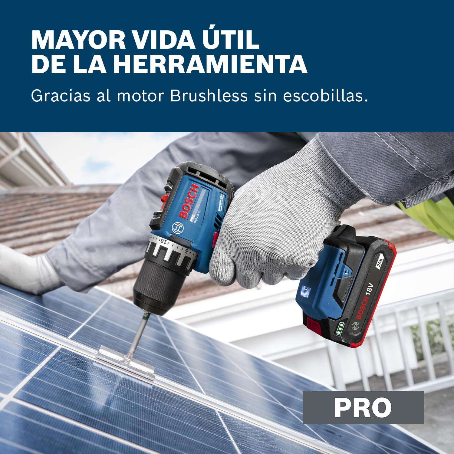 Bosch PRO 18V System Atornillador a batería GSR18V-52 (incl. GBA 18V 2.0Ah, GBA 18V 4.0Ah, GAL 18V-40, L-BOXX)