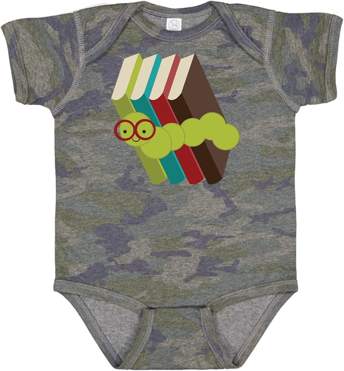inktastic Bookworm Books Reading Baby Bodysuit