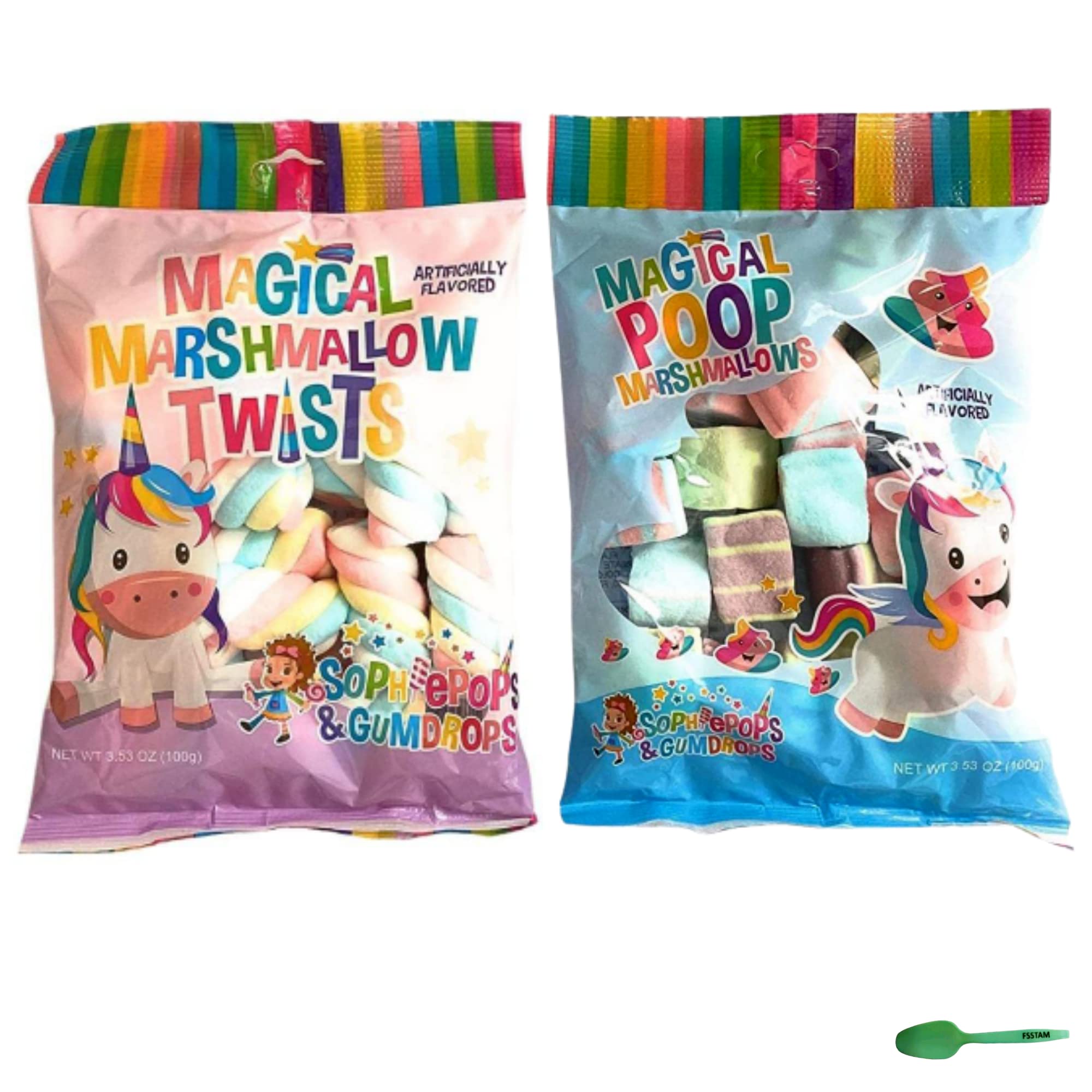 Buy FSSTAM Unicorn Marshmallows Magical Marshmallow Twists and Poop