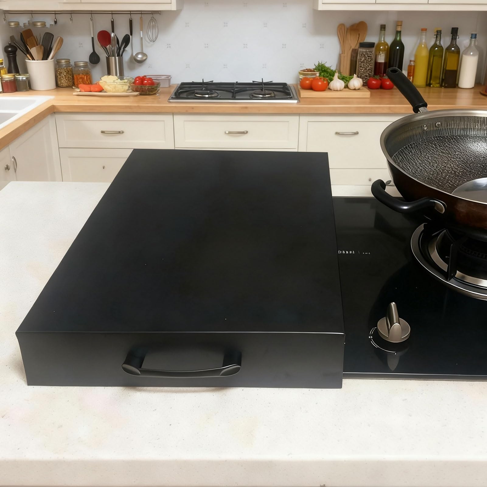 Cubierta universal de 5 quemadores de gas para encimera de cocina, ideal para cocinas pequeñas y hogares, diseño resistente al calor