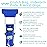 Vive Crutch Pads, Bag, & Hand Grips (5 PCS) - Crutches for Adults Armpit Padding, Hand Grips, Accessories Pouch - Soft Tips Medical Padded Handles for Kids, Men, Women - Lightweight (Blue)