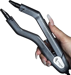 Hair Extension Fusion Bonding Tool by Everlong Hair, Patented Professional Grade Ergonomic Patented Design Keratin Glue Melting Connector Wand U-tip, Keratip, Fusion 100% Remy Human Hair Extensions