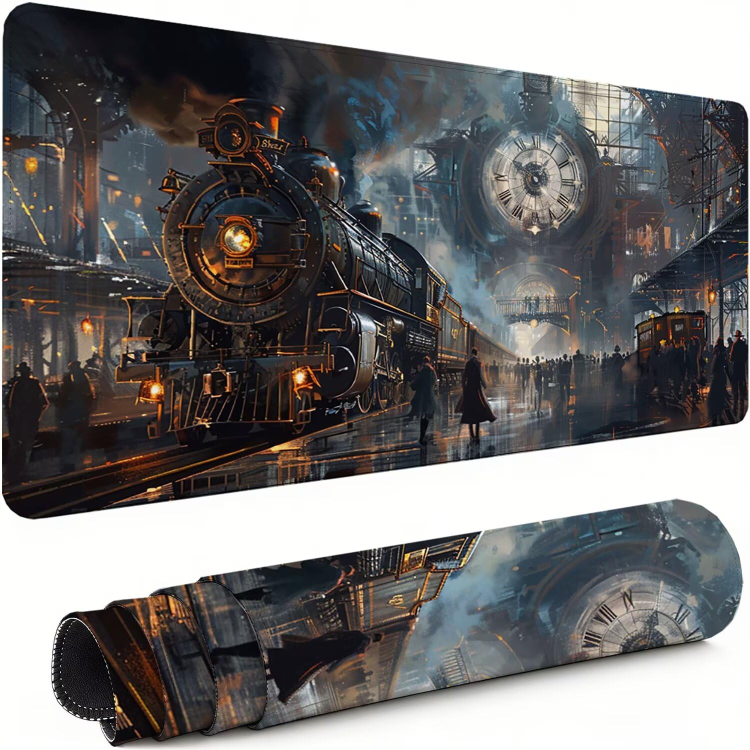Podkładka pod mysz XXL szara 1200 x 600 x 3 mm antypoślizgowa gumowa podkładka pod mysz dla graczy tworzą dokładność kompatybilna z wszystkimi myszami, miękka powłoka wodoodporna ochrona biurowa do