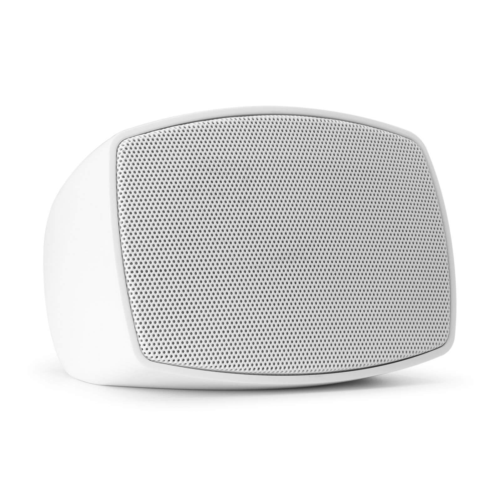 Power Dynamics BHW30WH – Altavoces Pared Exterior IPX5 3" 40W 100V 8 Ohm Blancos Set 2 Unidades Sistema Audio instalación terraza jardín Restaurante Sonido Ambiente Resistente Agua, Color Blanco