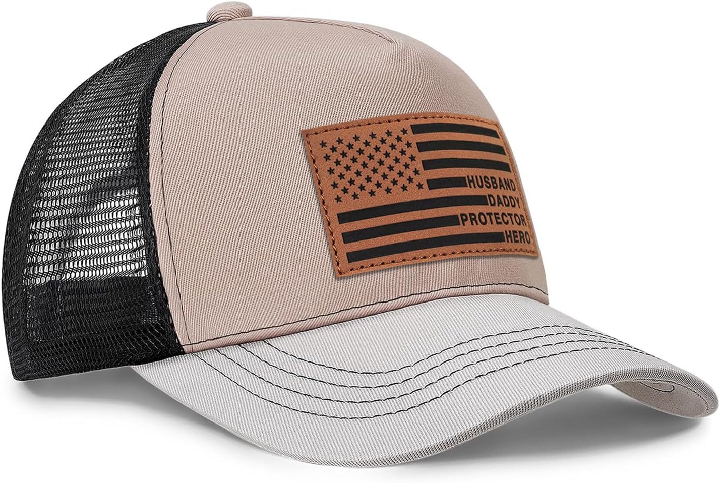 Best Dad Ever Hats American Flag Hat for Dad Husband - Image 3