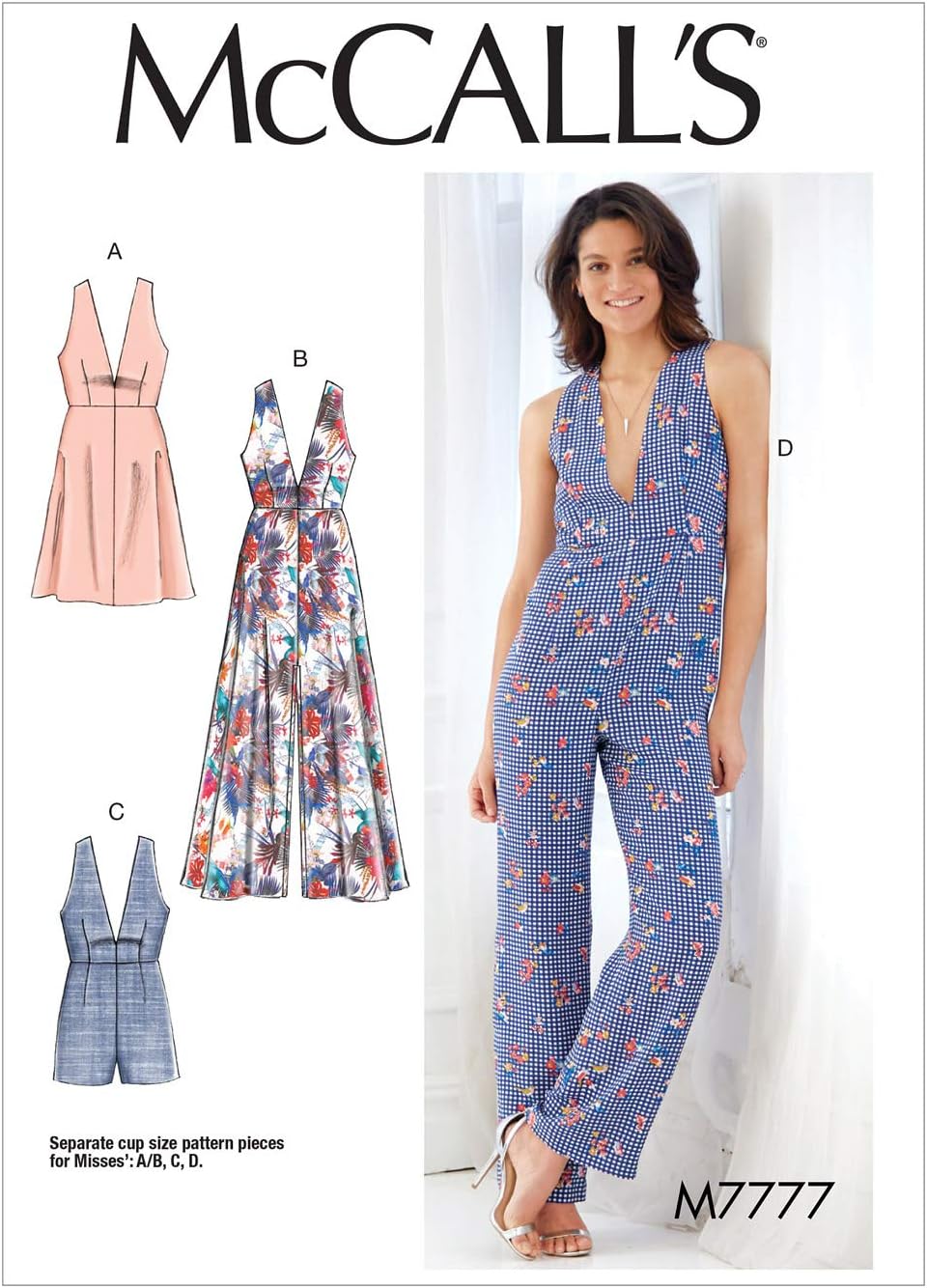 McCall's Patterns Misses' Dresses, Romper And Jumpsuit Sewing Pattern, E5 (14-16-18-20-22), Multicolor