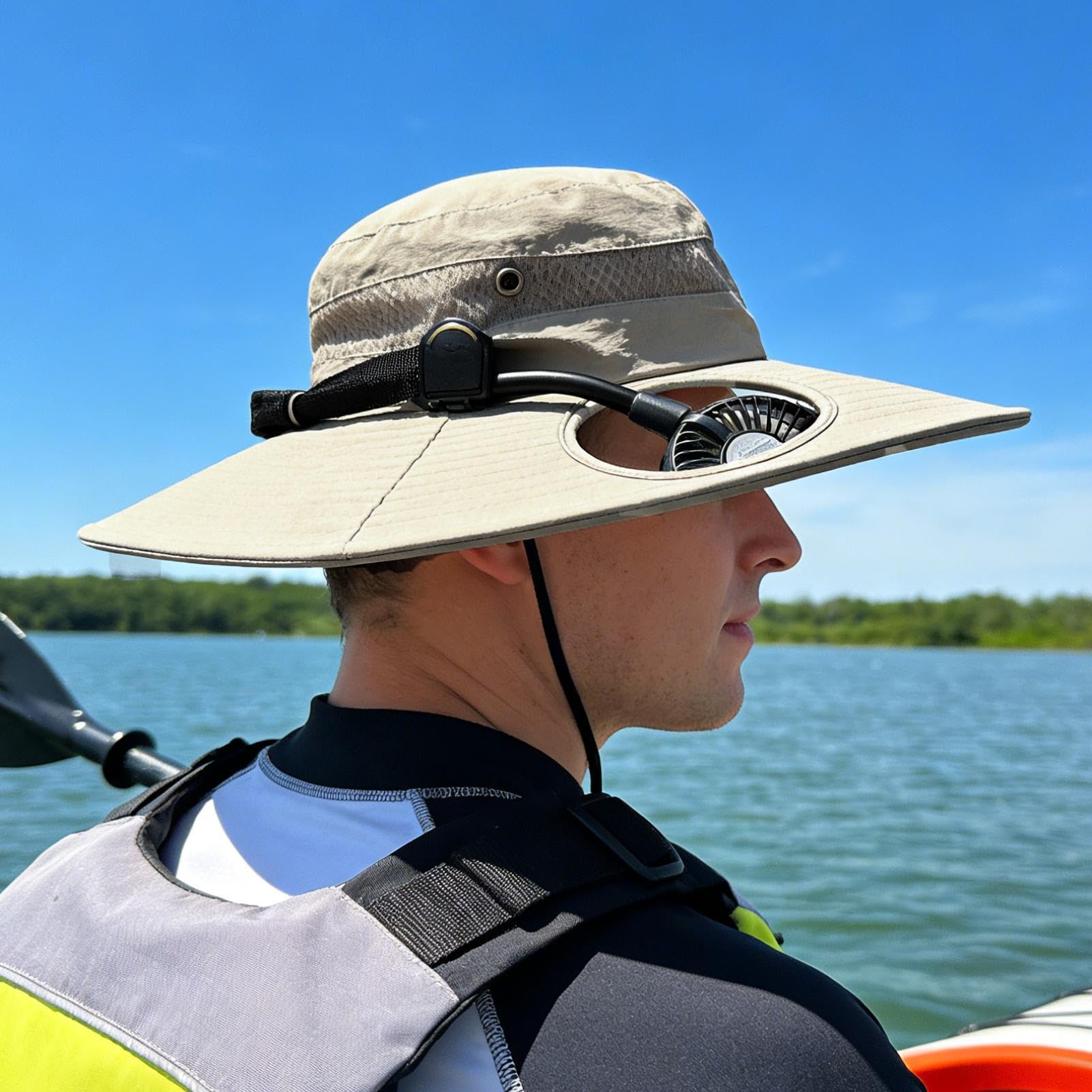 Sombrero de playa – Ala ancha ajustable | Sombrero de sol de ala ancha – para playa, camping, senderismo, correr, jardinería, viajes, vacaciones, festivales