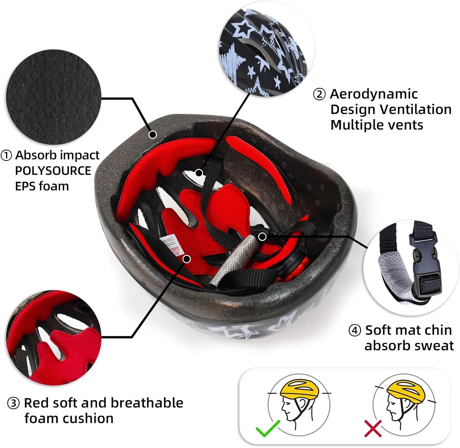 Razor Scooter Qxpztk Adjustable Helmet For Ages 5-16 Kids