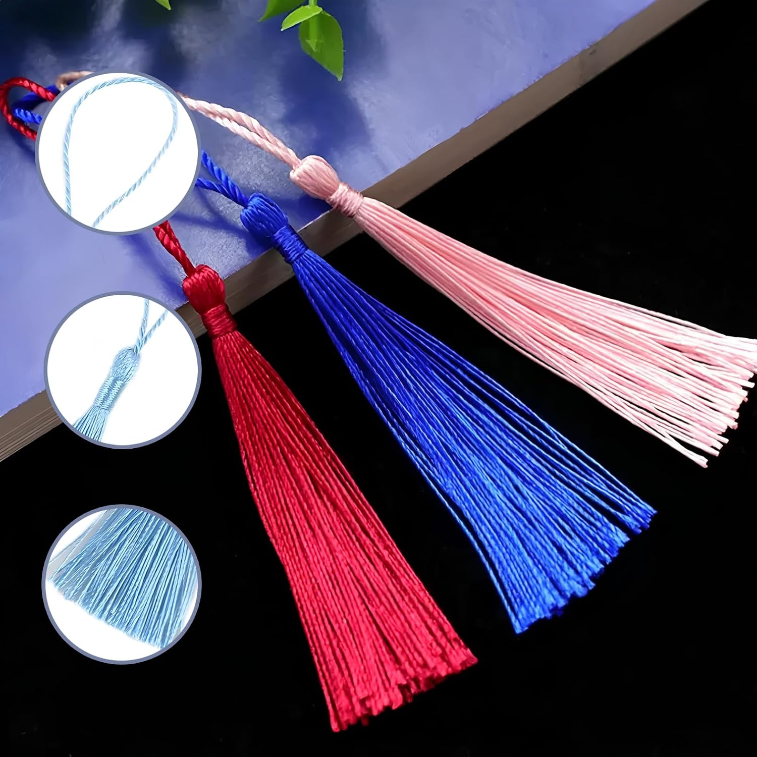 20 PCS 13cm/5 Inch Mini Bookmark Tassels, Handmade Soft Craft Mini Tassels with Loops for Jewelry Making, DIY Projects, Bookmarks
