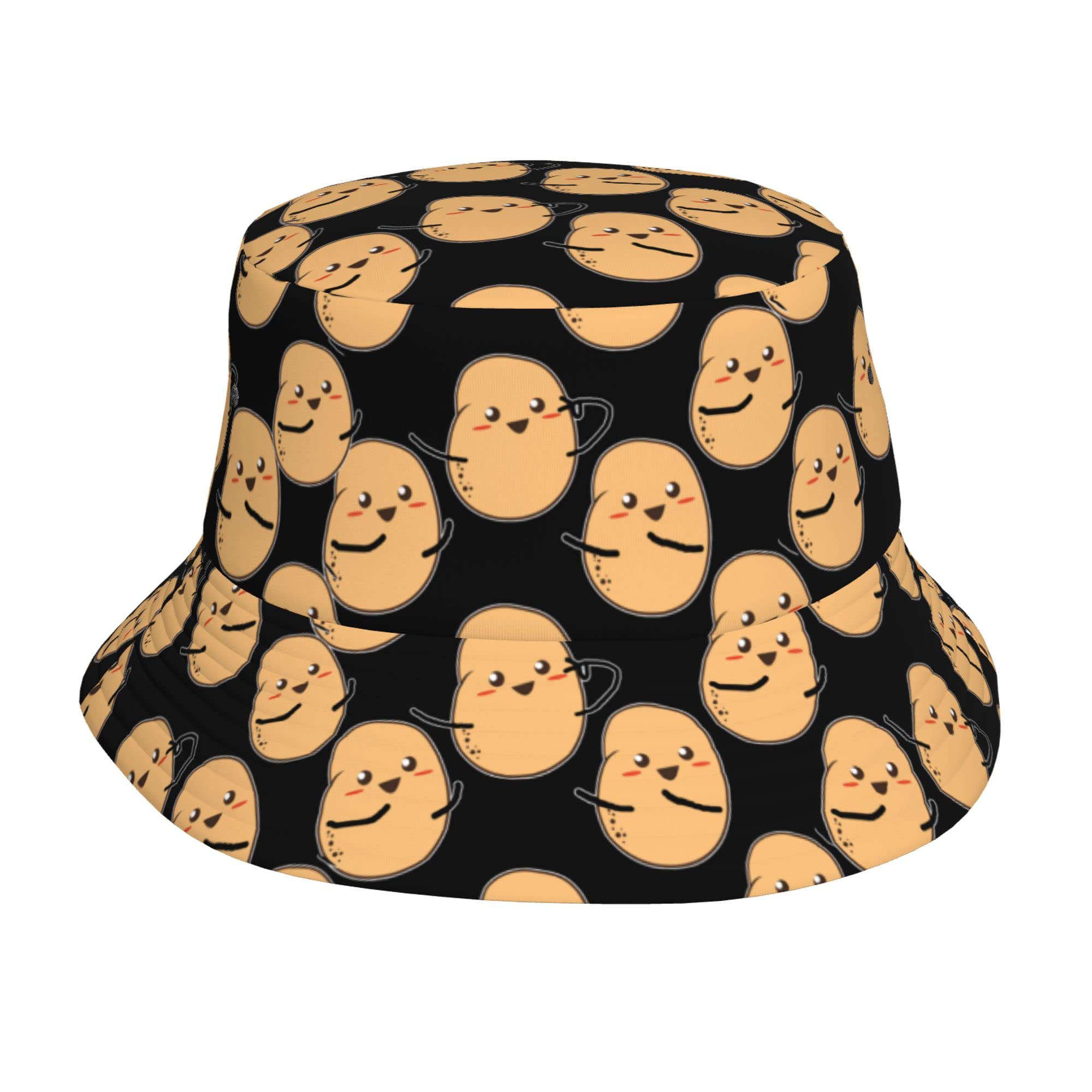 AOOEDM I'm a Potato Cute Potatoes Unisex Bucket Hat Summer Travel Beach Sun Hat Wide Brim Fisherman Cap