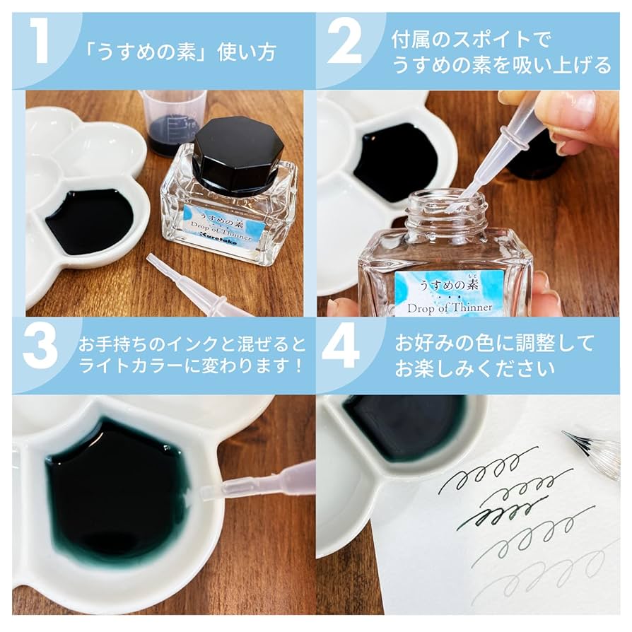 水性インク他うすめ液等数点 Amazon | 呉竹 インク ink-cafe うすめの素 うすめる CLEAR