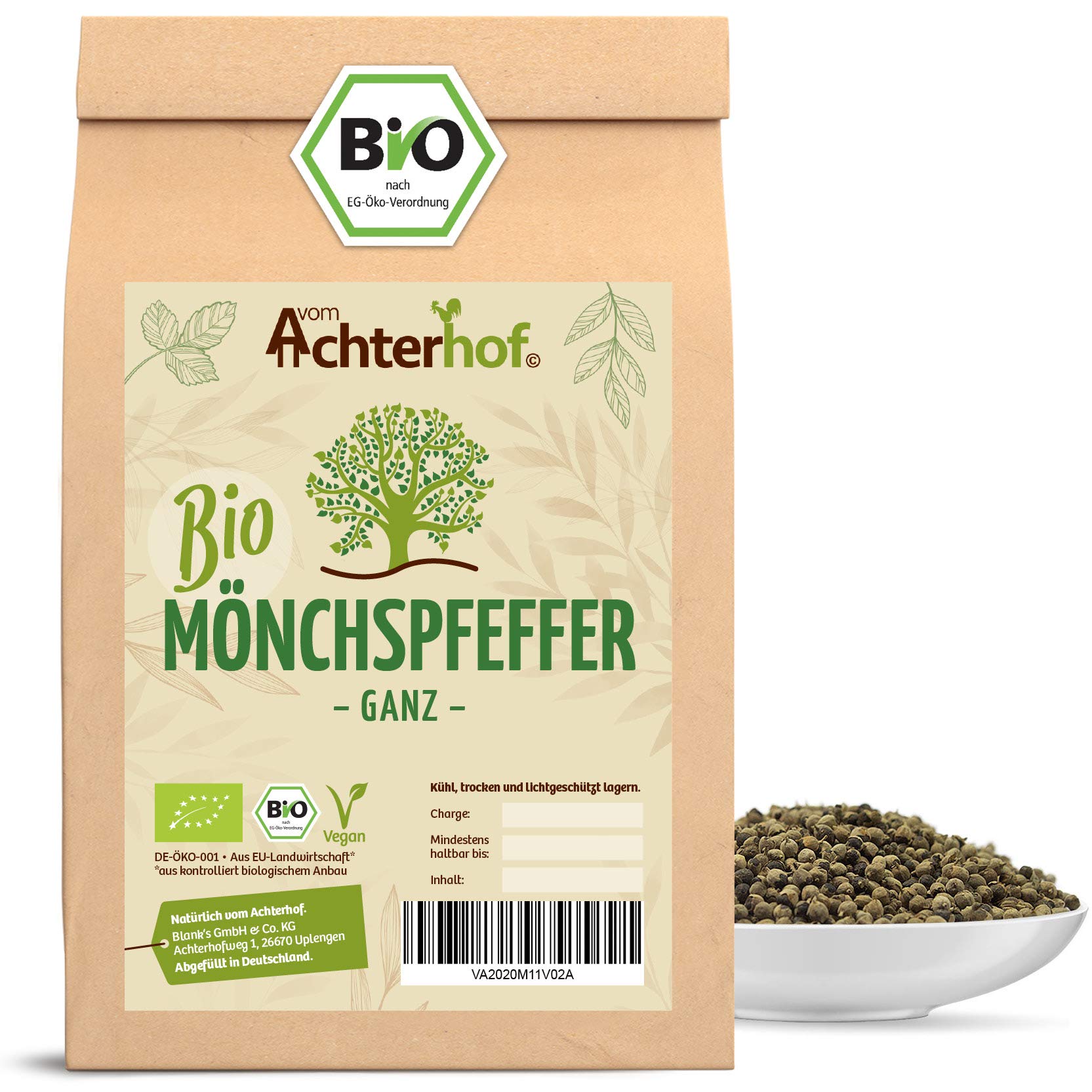Mönchspfeffer Bio (100g) Mönchspfeffer-Tee aus kbA vom-Achterhof