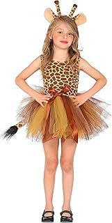 W WIDMANN MILANO Party Fashion– barnkostym, giraff, klänning med tyllkjol, diadem, djurkostym, karnevalkostym - Amazon Deal & Rabatt