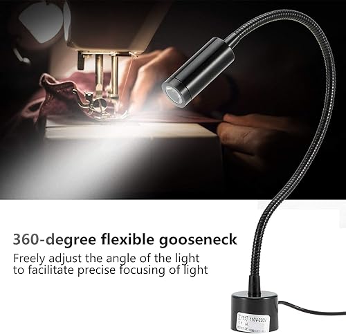 Miniatura 8 de Adjustable Lamp with Magnetic Base, Swing Arm Lamp, Flexible Table LED Working Light - for Study/Reading/Office/Work