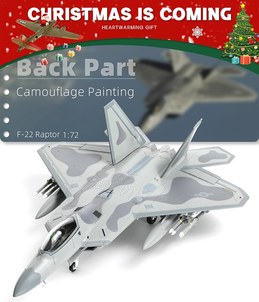 ホビースター　金属製　F22 1/72 Amazon.com: NUOTIE F22 Raptor 1/72 Diecast Metal Aircraft Model
