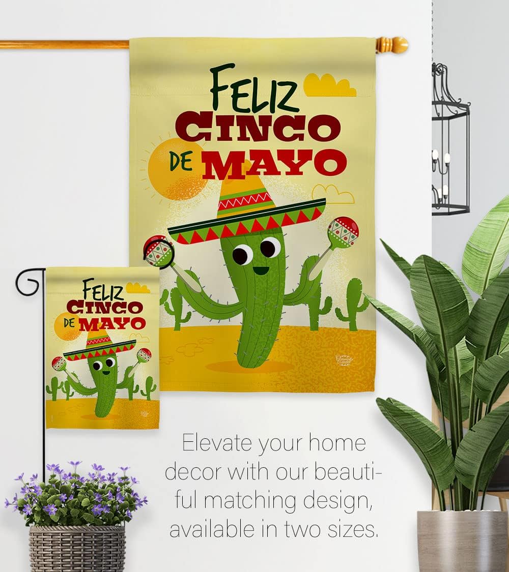Happy Cinco De Mayo Garden Flag