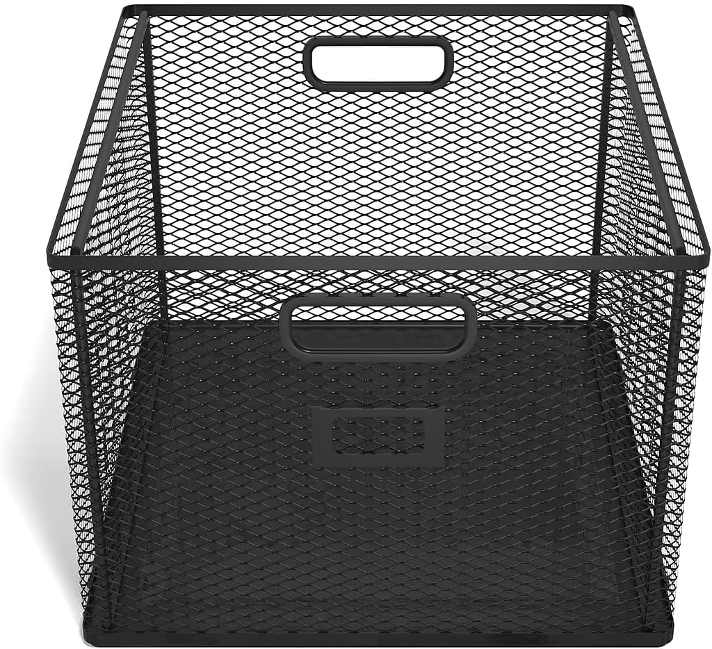 TRU RED Wire Mesh File Organizer, Matte Black, 2/Pack