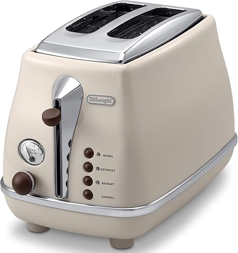 Tostadora desplegable DeLonghi Colección Vintage ICONACTOV2003J-BG (Dolce Beige)Productos genuinos nacionales de Japón