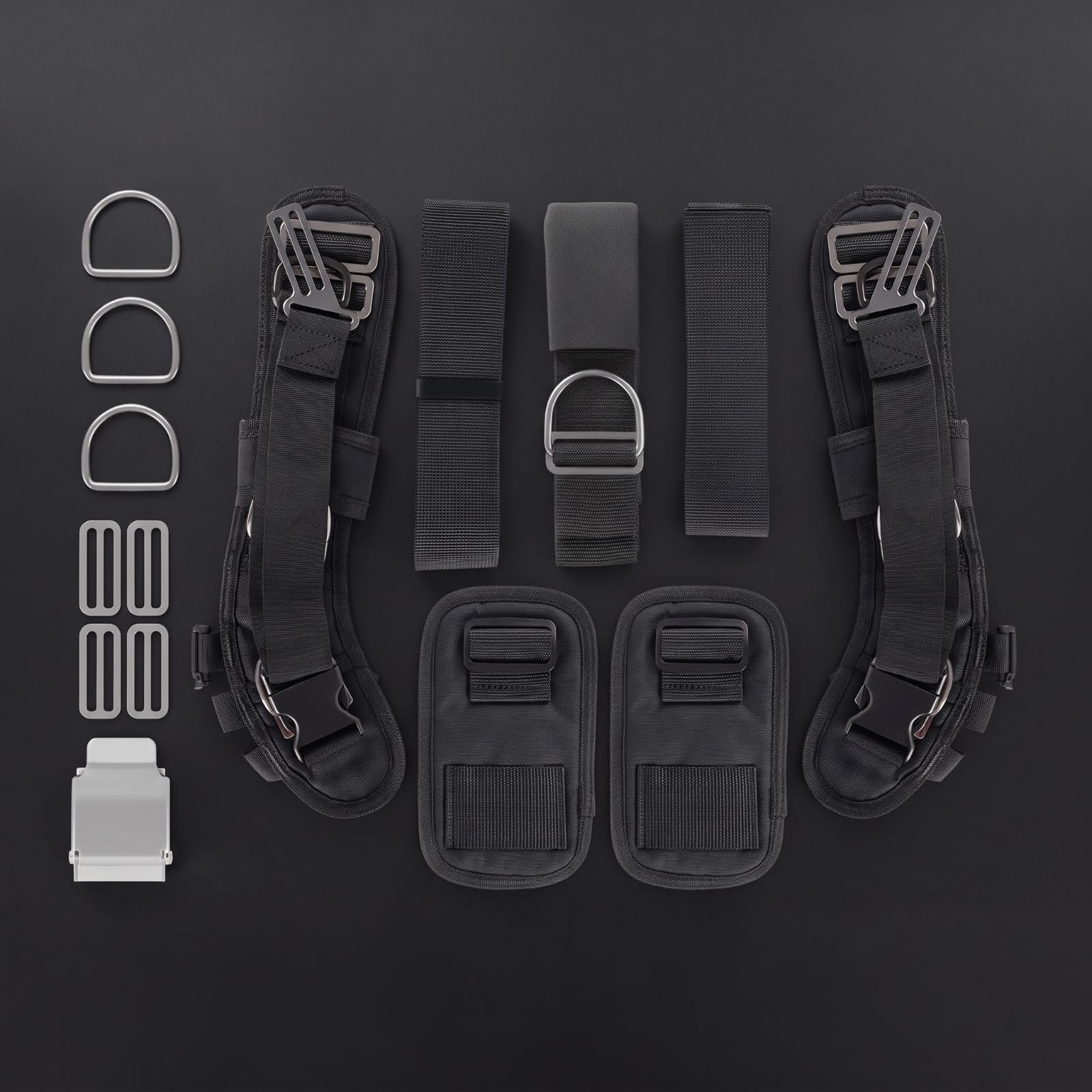 Harilla de Buceo con Placa Trasera Arnés Buceo Arnés table Equipo Cinturón con Hebillas Material Nylon Metal Adecuado para Exploración