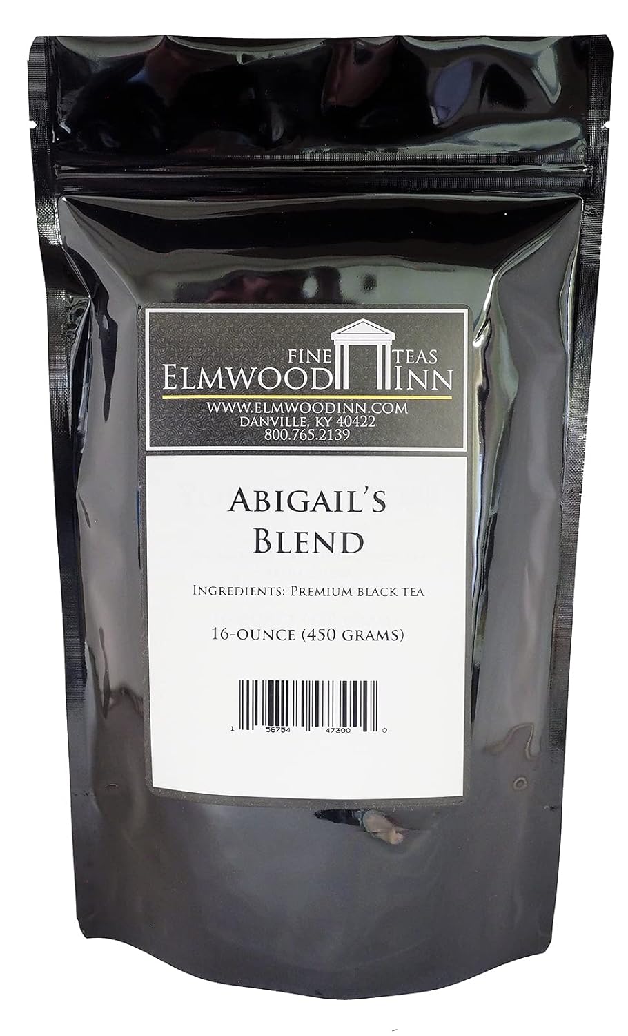 Elmwood Inn Fine Teas, Abigail's Blend Black Tea, 16-Ounce Pounches
