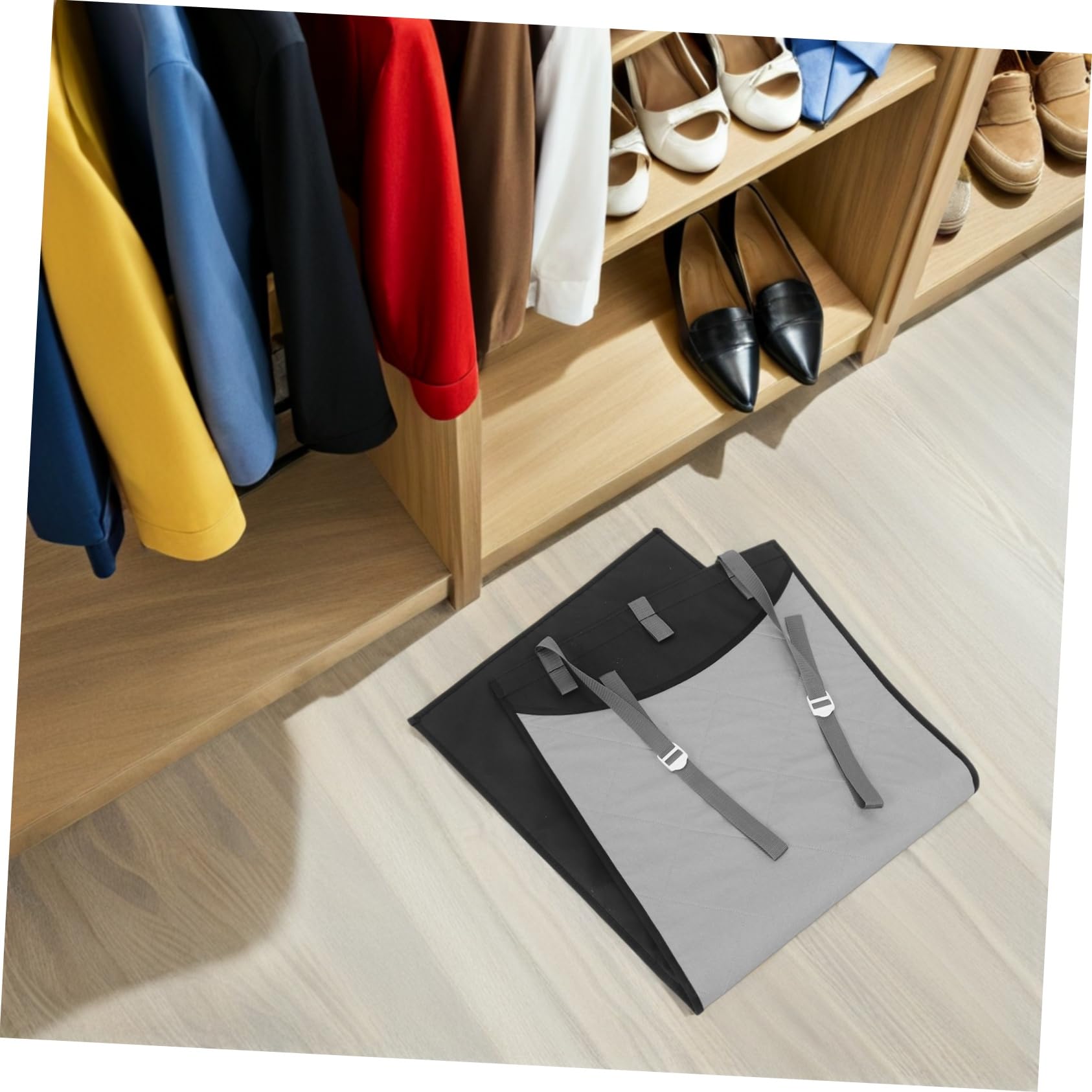 Tappetino da Stiro Portatile da Porta Pieghevole in Cotone | Guanto Anti-vapore, Struttura in Poliestere e Oxford Cloth, Design Termoresistente per Viaggi di Lavoro