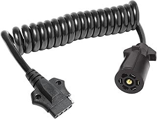 Reese Towpower 85360 7-Way Blade to 5-Way Flat Trailer Wiring Adapter, Designed for 12 Volt Systems, 6 Feet Full Extension