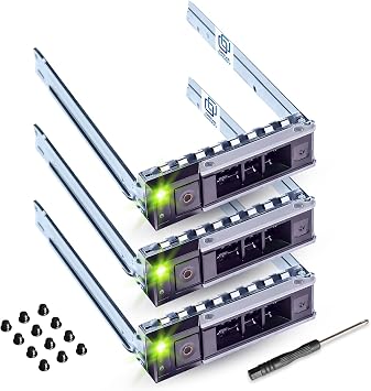 DRIVECADDY 3-Pack 3.5" LFF Caddy Tray - fits Dell PowerEdge 17-14th Gen
