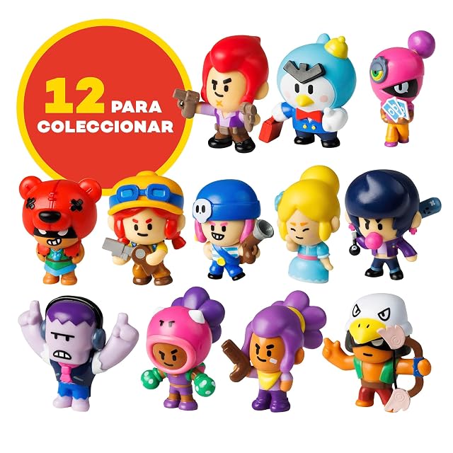 Foto 3 de 6 de Bizak Brawl Stars Pack 2 Figuras de 6 cm. en Caja, Personajes de Nita y Jessie, (64112015-5)