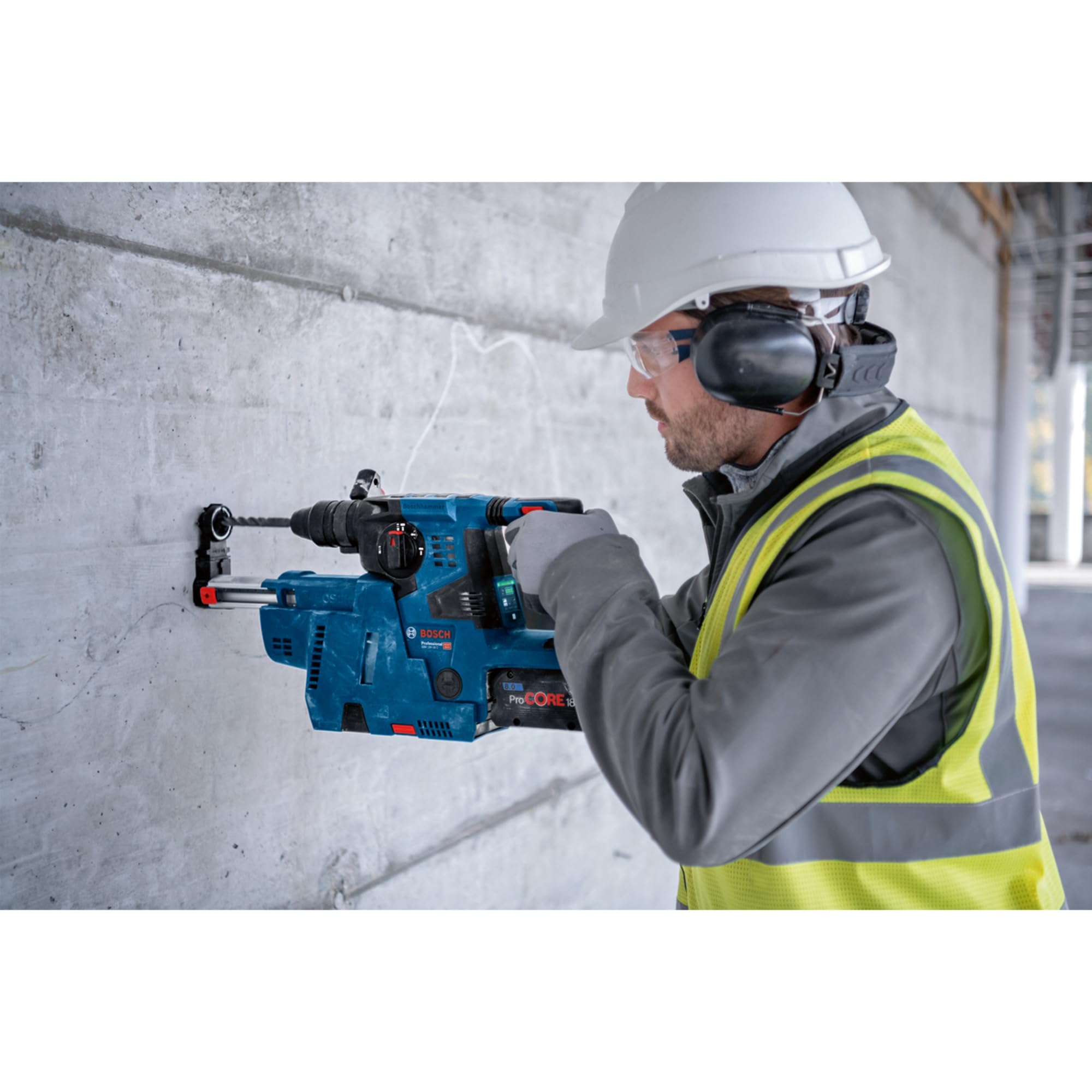 Bosch Professional 18V System perforateur sans-fil GBH 18V-28 C (avec poignée auxiliaire, tube de graisse)