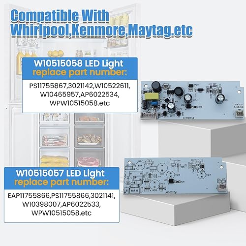 Miniatura 3 de W10515058 y W10515057 Luz sin cubierta
