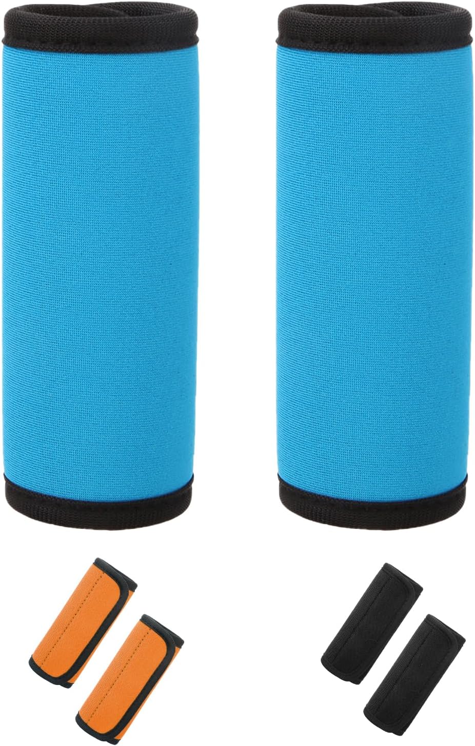 Copri maniglia per valigia, Copri maniglia rettangolare per valigia morbida, Copri maniglia per portiera auto, Etichette da viaggio (blu), Avvolgimenti per maniglia valigia