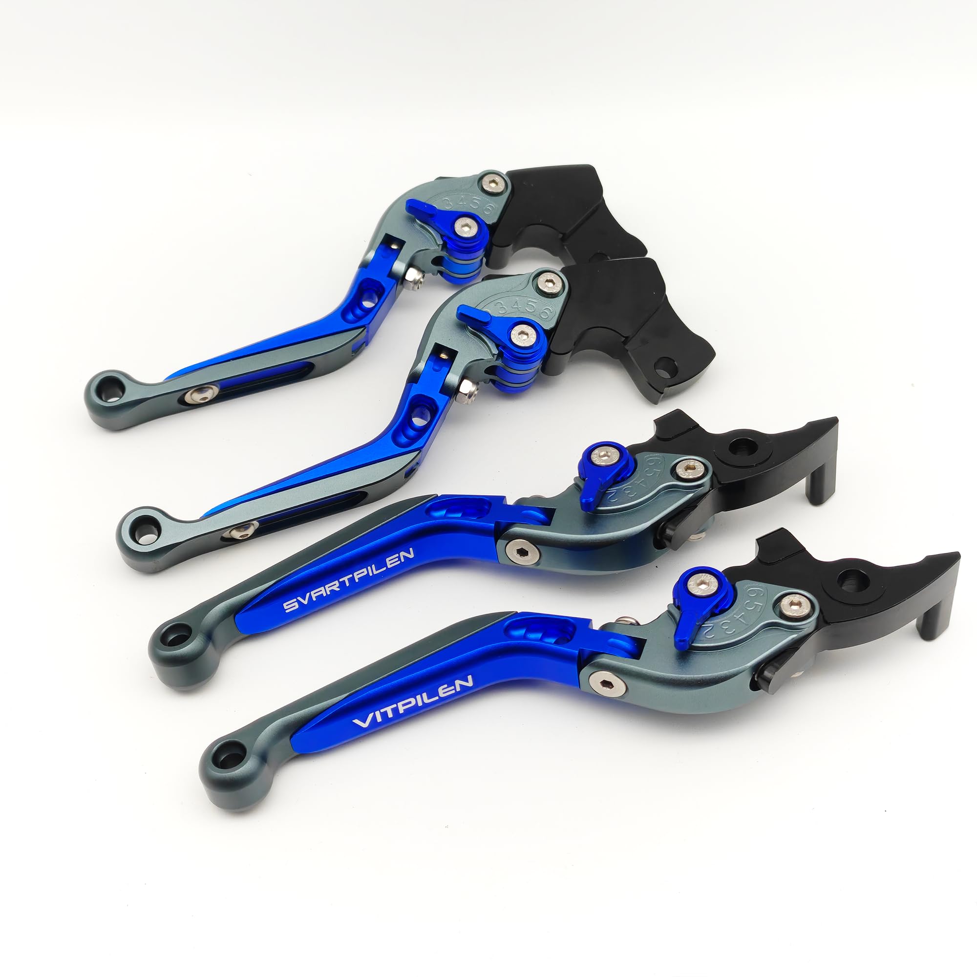 Replacement for Husqvarna Svartpilen Vitpilen 401 2018-2023 CNC Aluminum Brake Lever (Grey Blue Grey, Vitpilen 401)