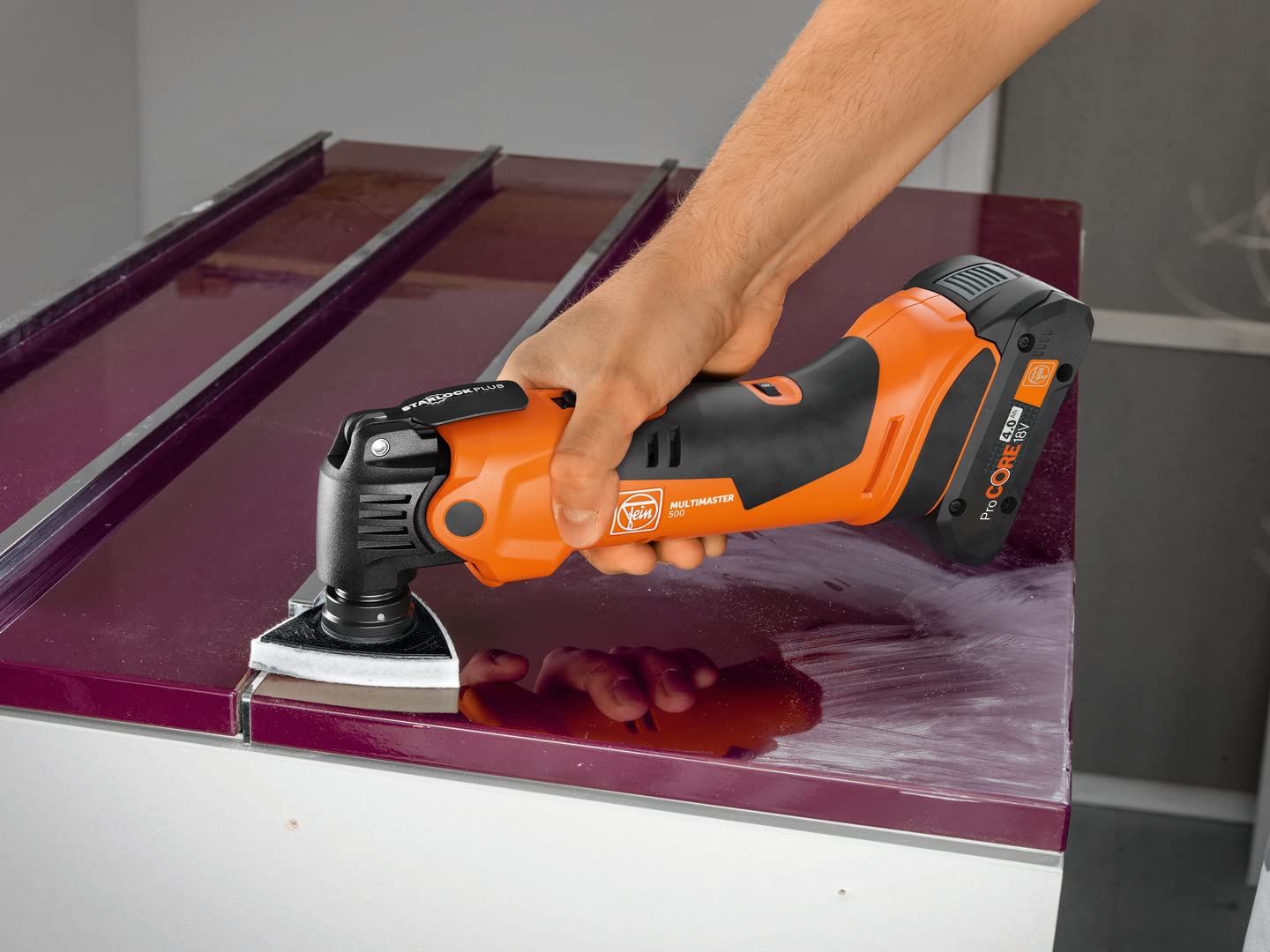 FEIN AMM 500 Plus AS MultiMaster 18V Cordless Multitool Oscillating In Case Without Battery And Charger 71293862000 128795