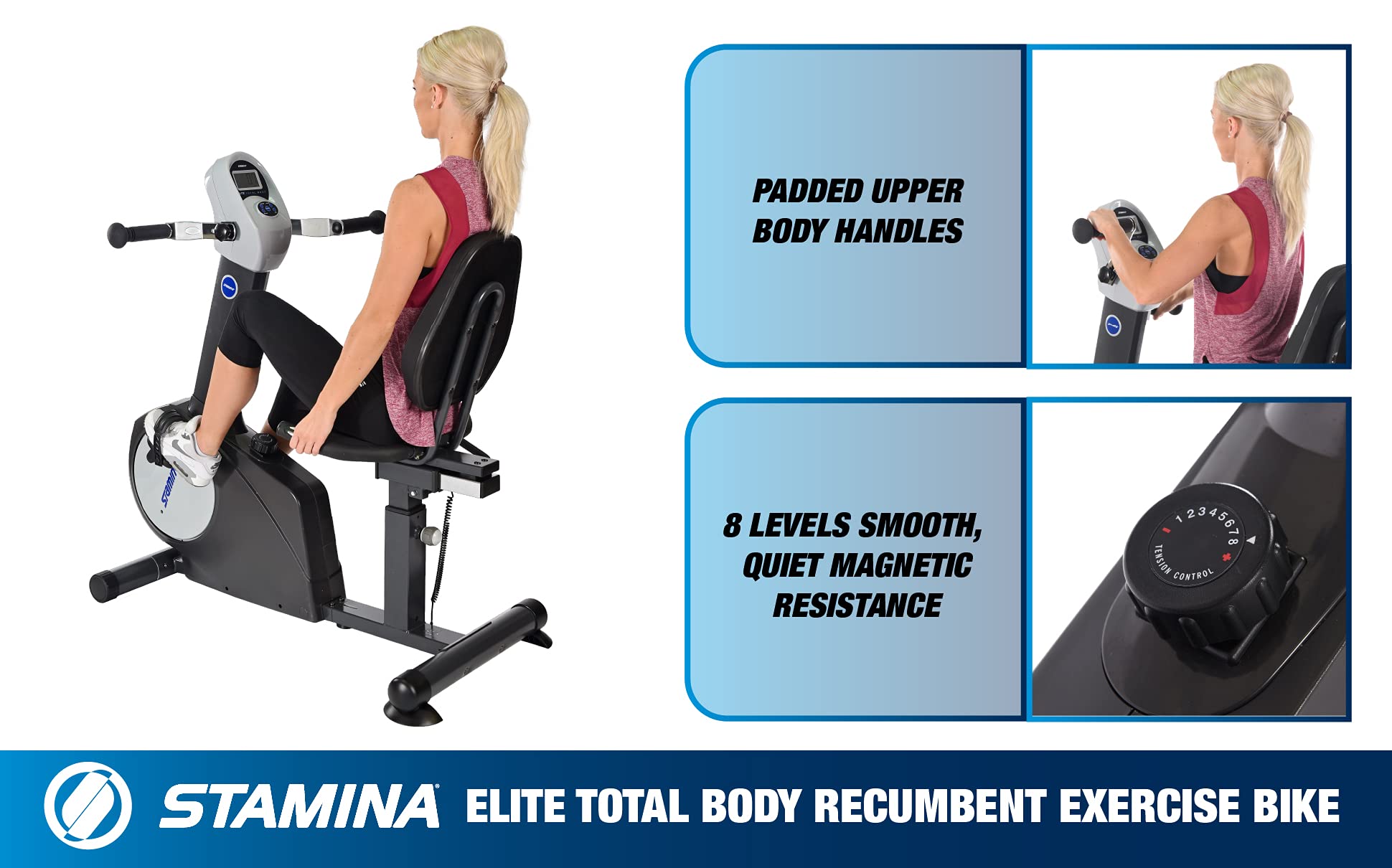 Stamina Elite Total Body Recumbent Bike 