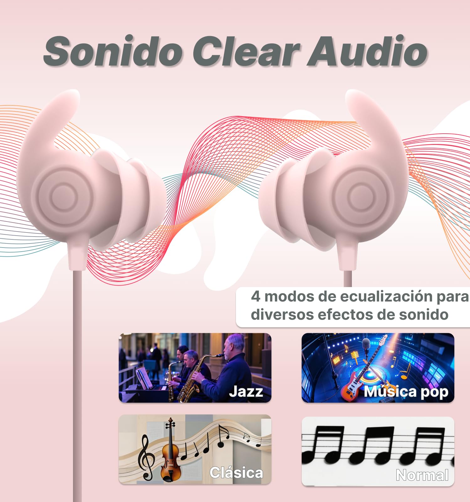 Hmusic HS88 BT Auriculares Dormir, Aislamiento de Ruido | Aislamiento acústico 30 dB, Silicona suave, 12 horas de autonomía, Platos de diseño para ronquidos, Yoga, viajes, relajación