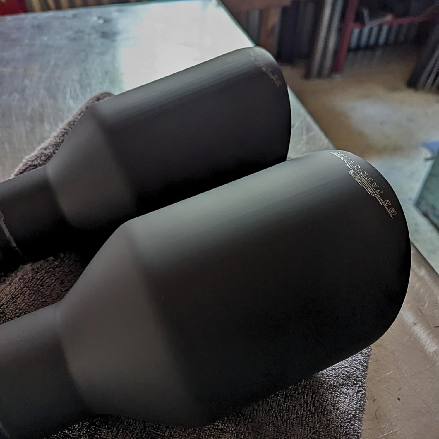2008-2024 Ram 1500 Direct-fit Stainless steel 5" exhaust tips, Black or Polished (Black Powdercoat, 4th Gen Older Body Style)