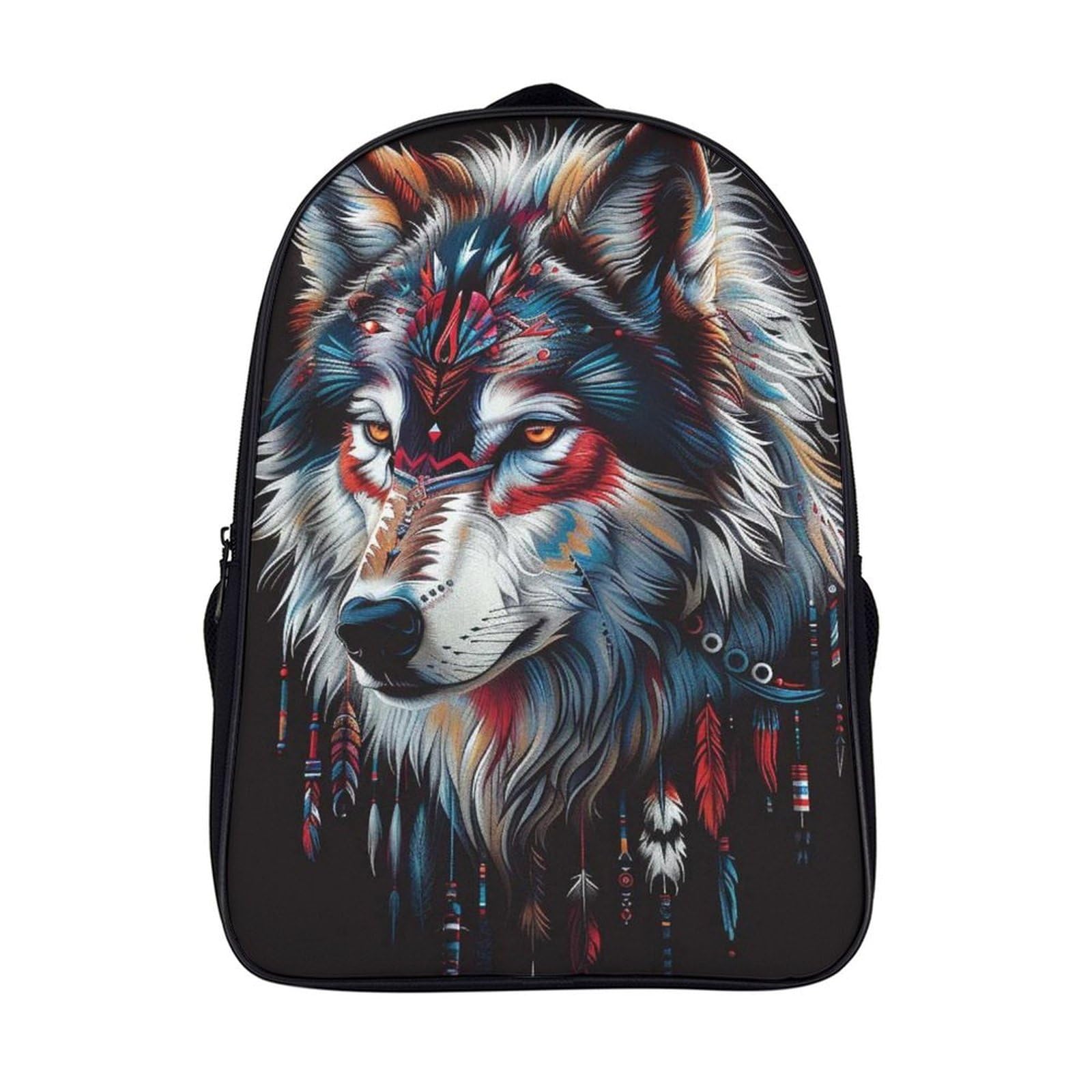 Sac à dos loup pour enfants : cartable 3D étudiant, sac léger et imperméable 40cm