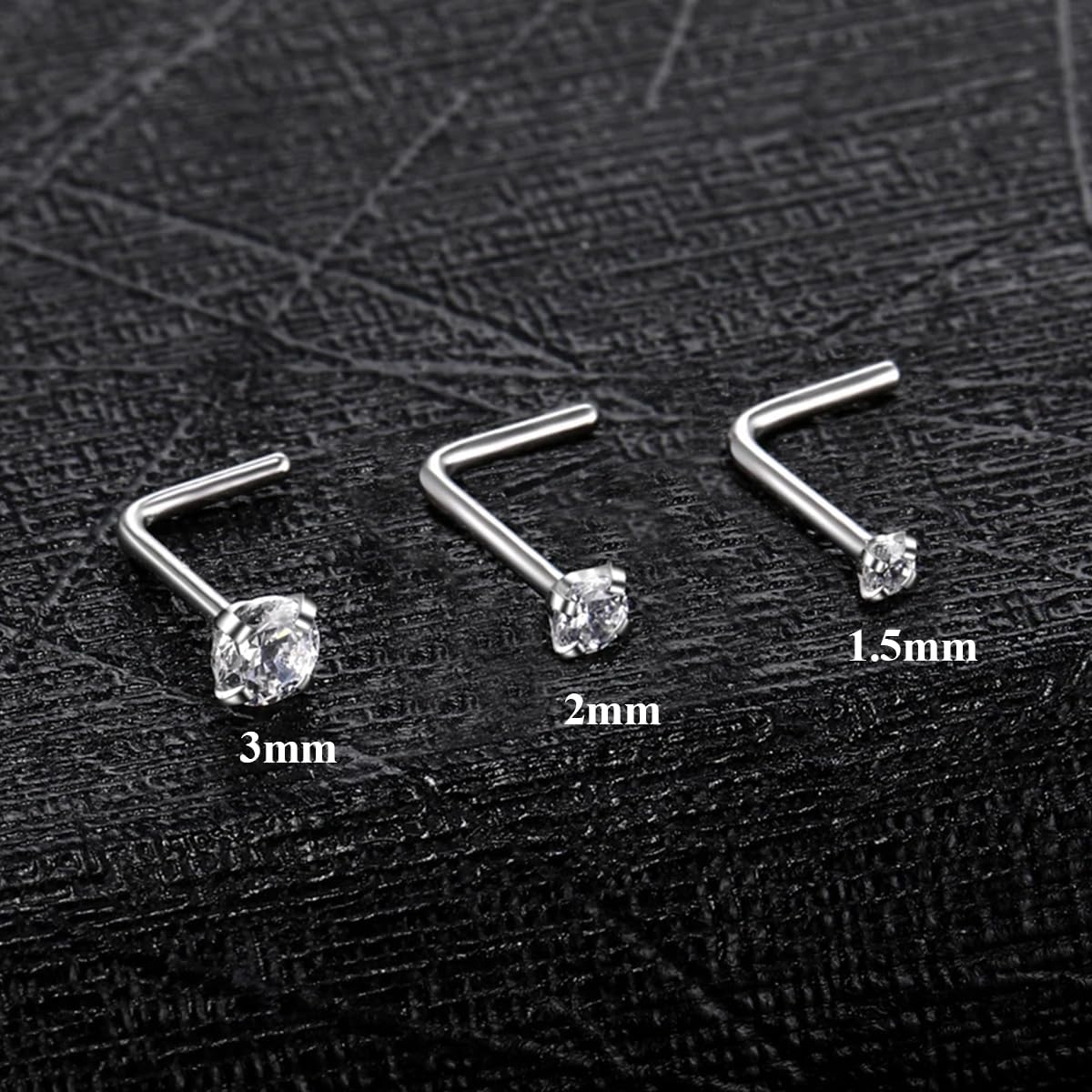 18G Nose Rings Hoop and 20g Nose Studs Sets for Women Men, Hypoallergenic 316L Surgical Steel Hinged Clicker Segment CZ Nose Hoops Double Hoop Nose Ring Septum Lip Helix Cartilage Daith Tragus Sleeper Earrings Gold Silver L Shape/Corkscrew Nose Studs Nostril Small Piercing Jewelry