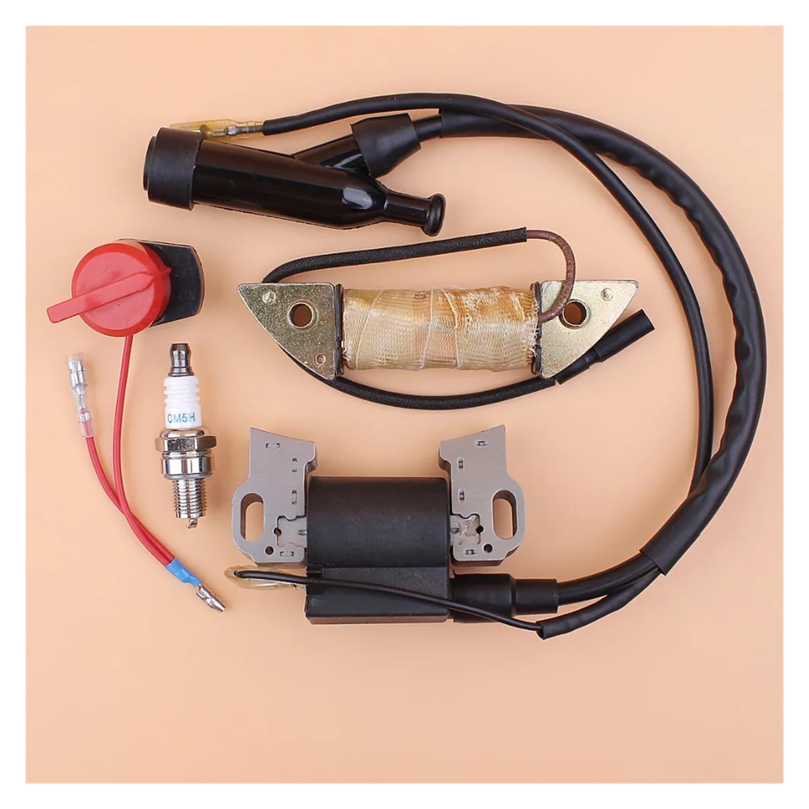Interrupteur d'arrêt et bobine de charge GX340 pour un allumage stable