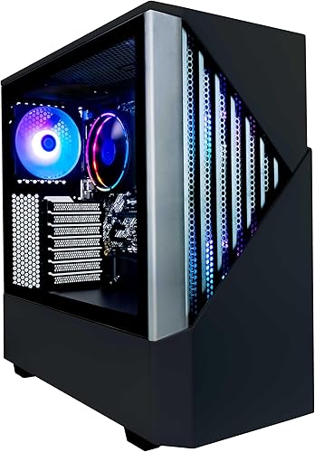Miniatura 10 de Periphio Castle - PC para juegos preconstruida  AMD Ryzen 7 5700G 46GHz Turbo  Radeon Vega 8 iGPU 4GB  Almacenamiento SSD M2 NVMe de 1TB  RAM DDR4