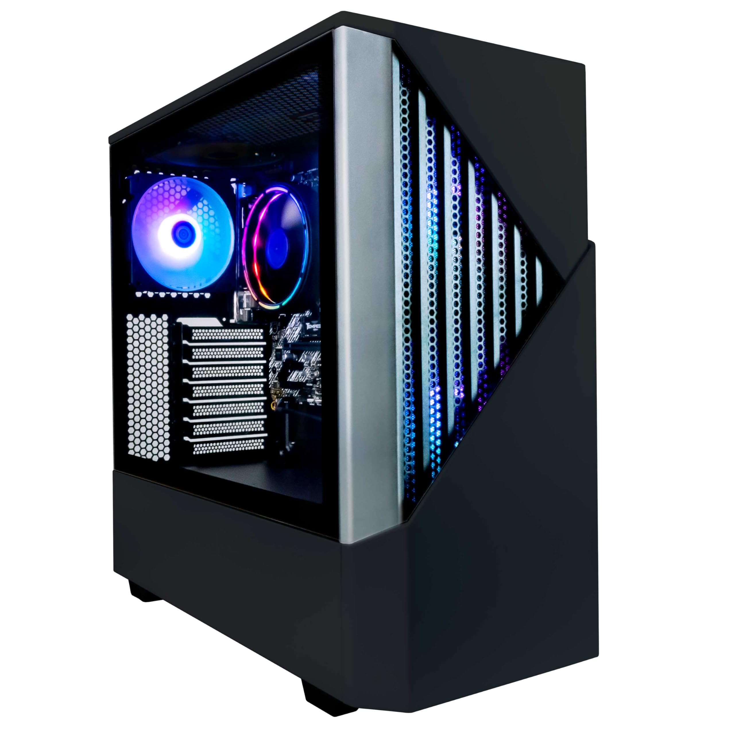 Periphio Reaper Gaming PC - AMD Ryzen 7 5700G 4.4GHz, Radeon Vega 8 (4GB) iGPU, 16GB DDR4 3200MHz Gaming RAM, 1TB NVMe SSD, Wi-Fi, Windows 11 Computer