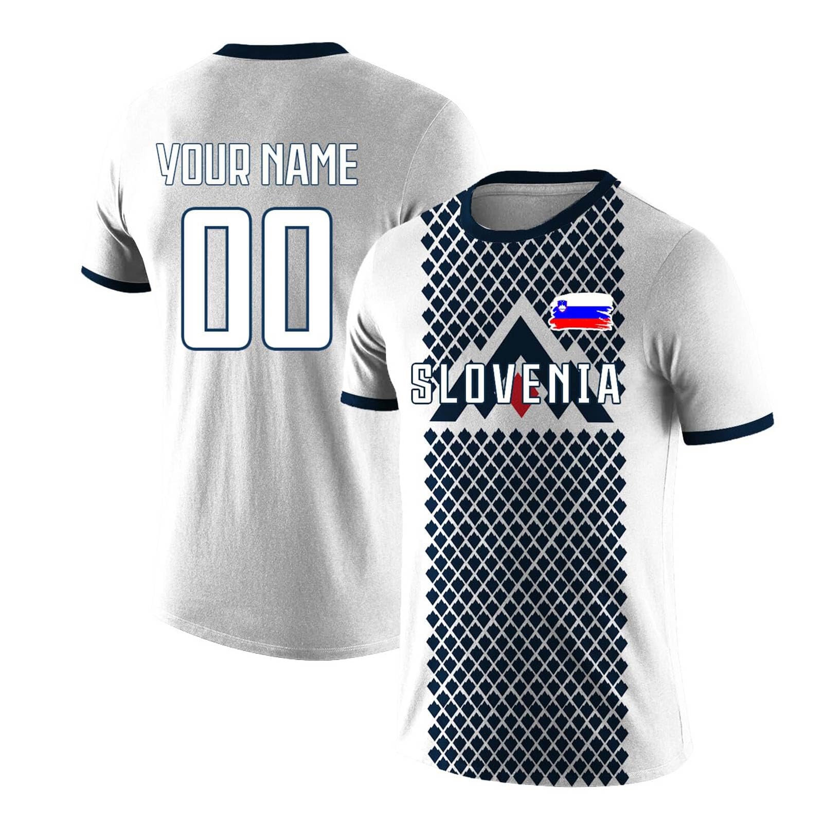 Custom Slovenia World Cup 2026 Football Shirt Personalised Name Number Fan Top