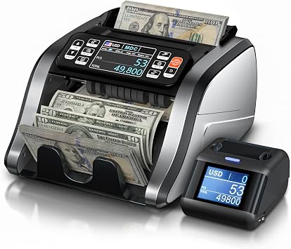 Aneken N60 Mixed Denomination Money Counter Machine with P30 Thermal Printer Bundle
