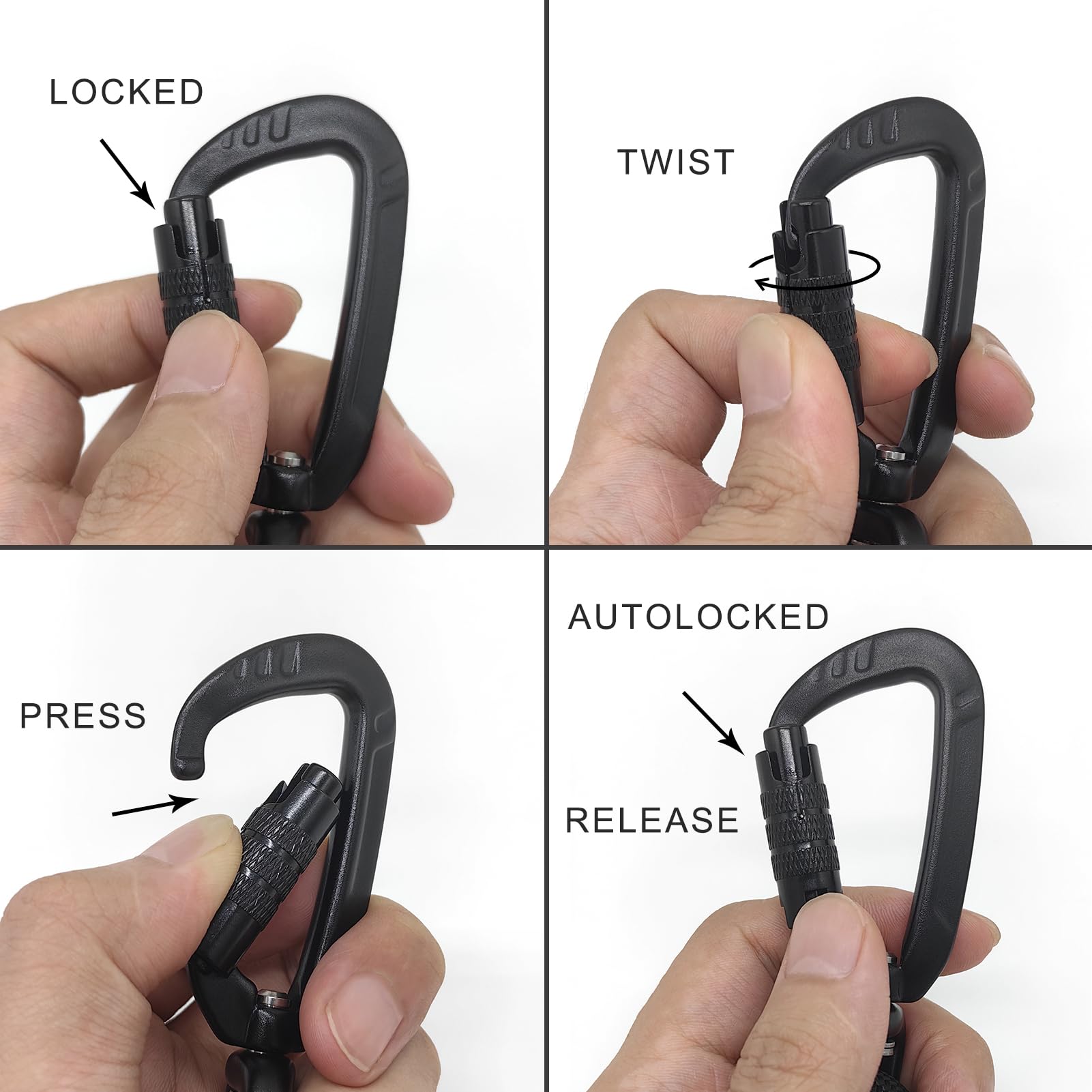 Correa de perro de cuerda con dos asas, correa de perro resistente de 6 pies con mosquetón de bloqueo automático de aluminio de aviación, correa de nailon fuerte para perros pequeños, medianos