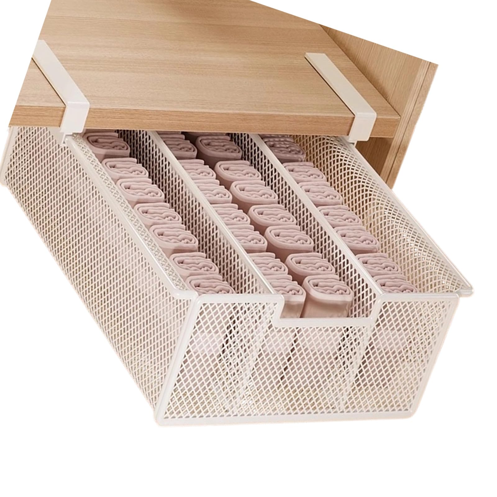 Quick Assembly Wardrobe Under Shelf Pull Out Drawer Compartment Closet Storage Basket for Home Needs Closet Baskets for Shelves