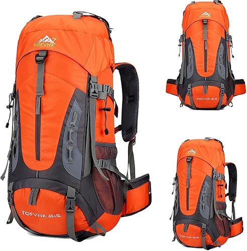 Miniatura 3 de Mochila de senderismo grande de 70 litros, mochila ligera para hombres y mujeres, al aire libre, gran capacidad, montañismo, impermeable, mochila,