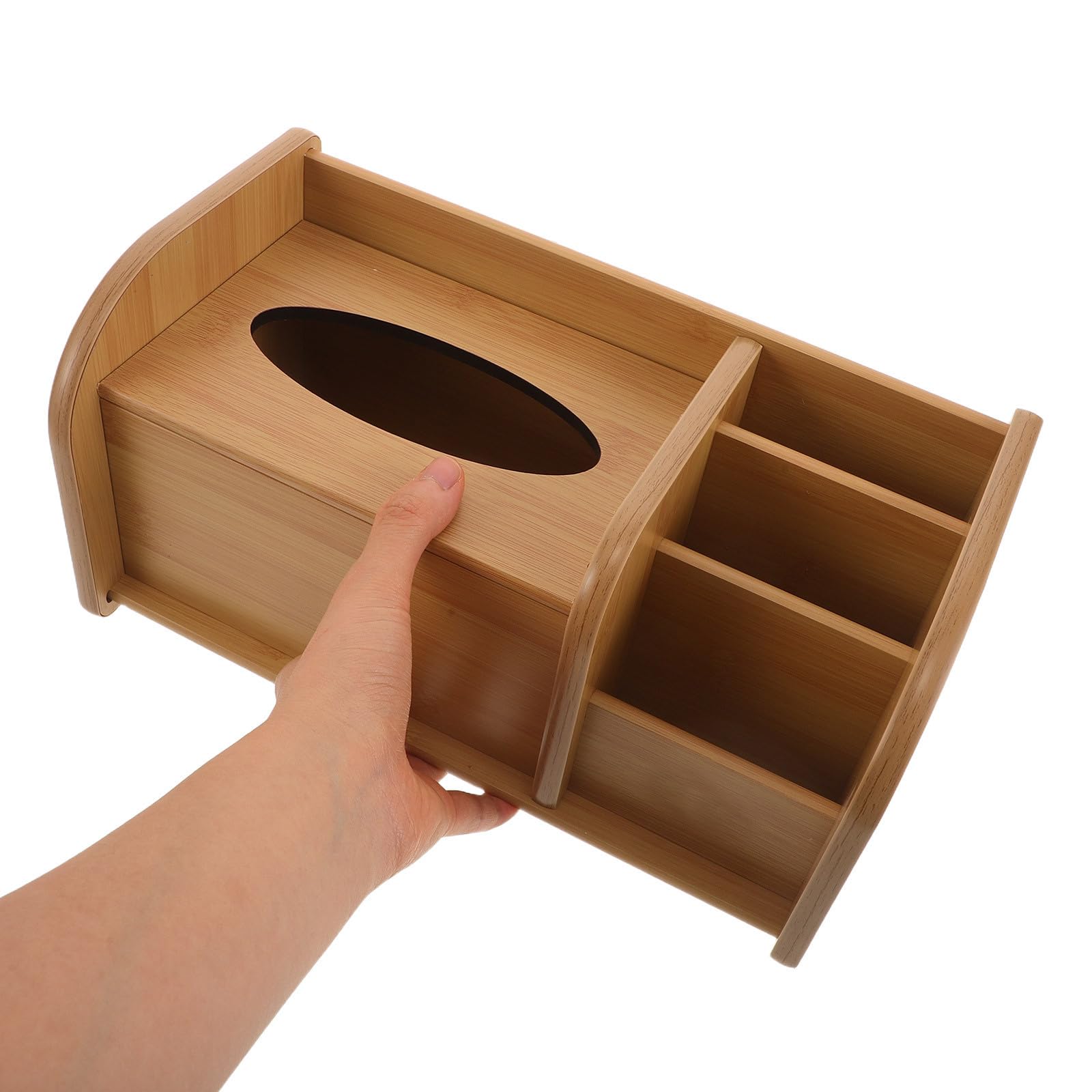 PRETYZOOM Compartimentos Pequeños De Madera, Funda Para Teléfono, Pañuelos, Organizador Para Mando A Distancia, Pilas, Tocador Para Lápiz De Dormitorio Con Organizador De Café,