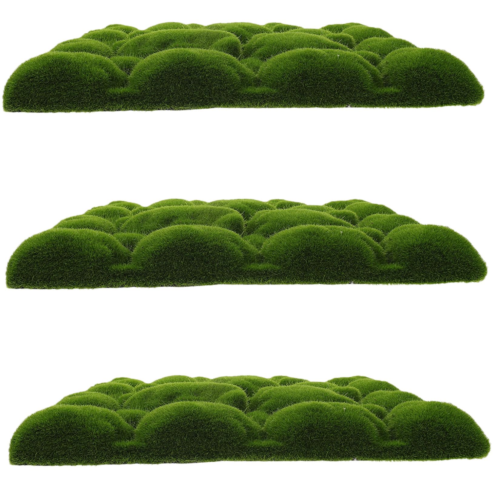 Angoily 3 Stück Künstliche Moos Schaumstoffplatten 29X29cm Grüne Pflanzen Wanddekoration für Innenräume Selbstgemacht Mooswand Hintergrund für Hochzeiten und Blumenarrangements
