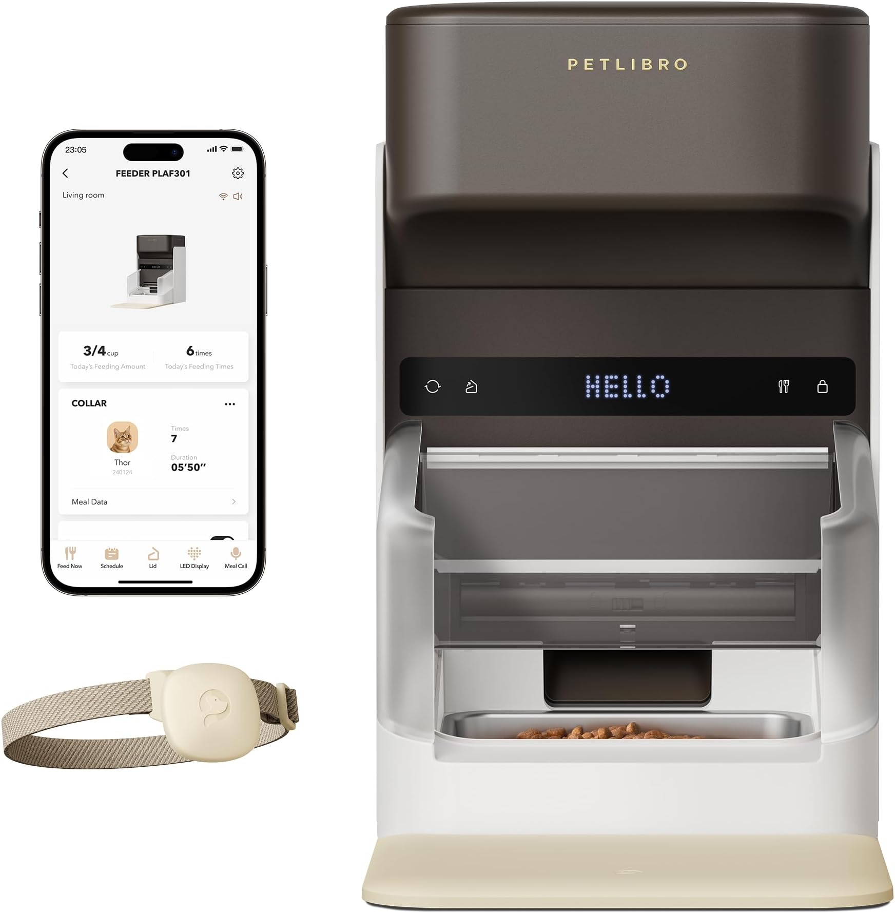 PETLIBRO RFID Automatic Cat Feeder, 5G WiFi Automatic Pet